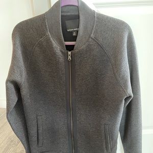 J. Crew grey bomber
